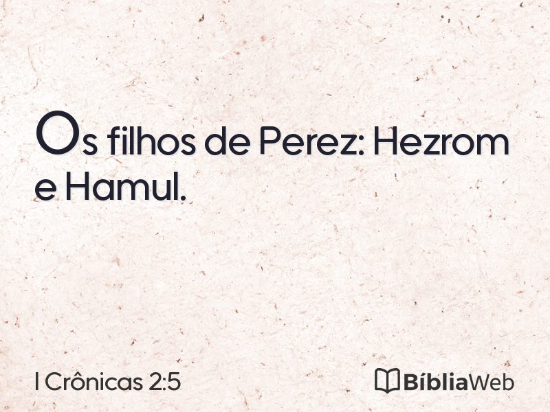 I Crônicas 2:5 em imagem para compartilhar