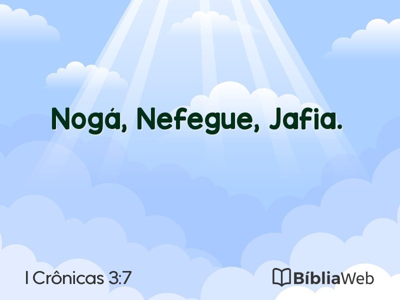 I Crônicas 3:7 em imagem para compartilhar