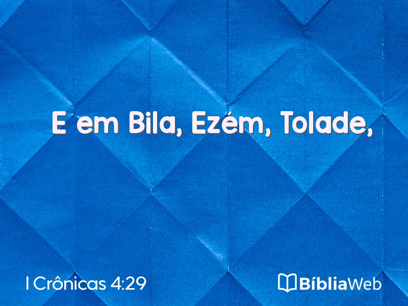 I Crônicas 4:29 em imagem para compartilhar