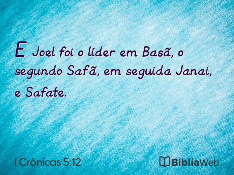 I Crônicas 5:12 em imagem para compartilhar