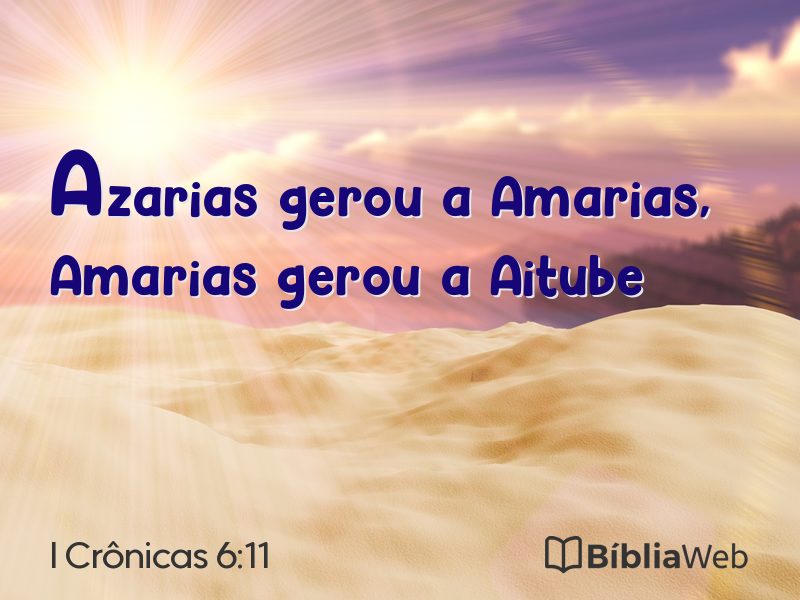 I Crônicas 6:11 em imagem para compartilhar