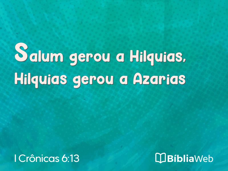 I Crônicas 6:13 em imagem para compartilhar