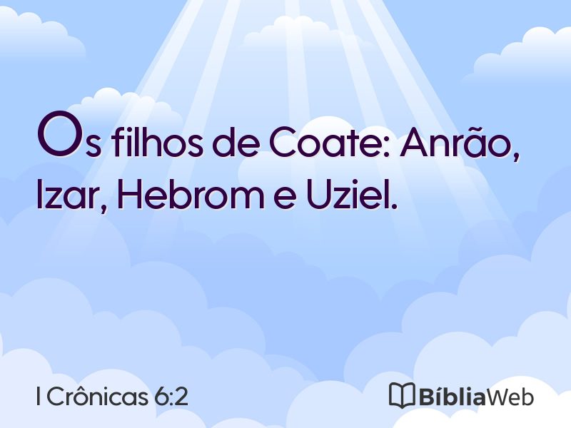 I Crônicas 6:2 em imagem para compartilhar