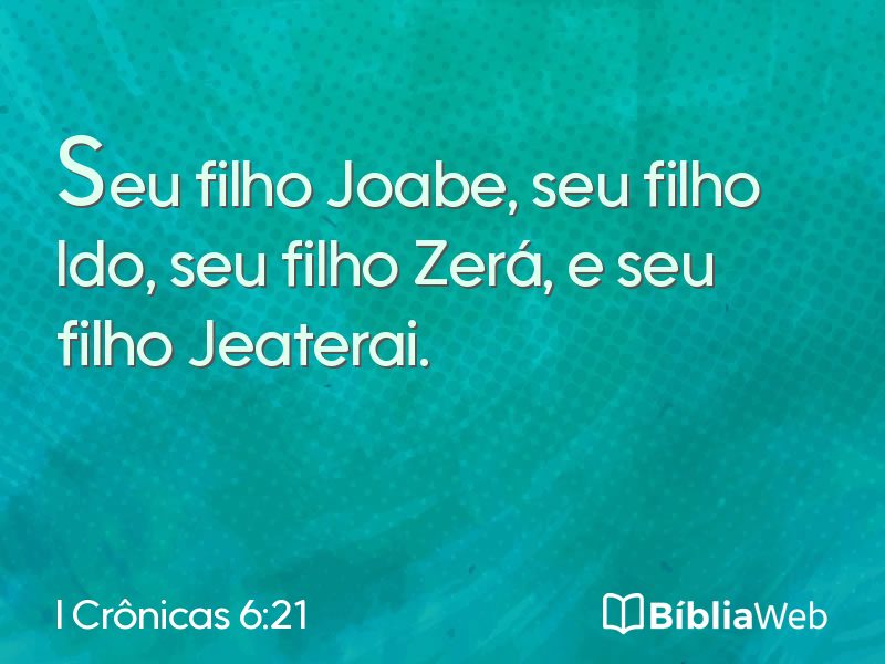 I Crônicas 6:21 em imagem para compartilhar