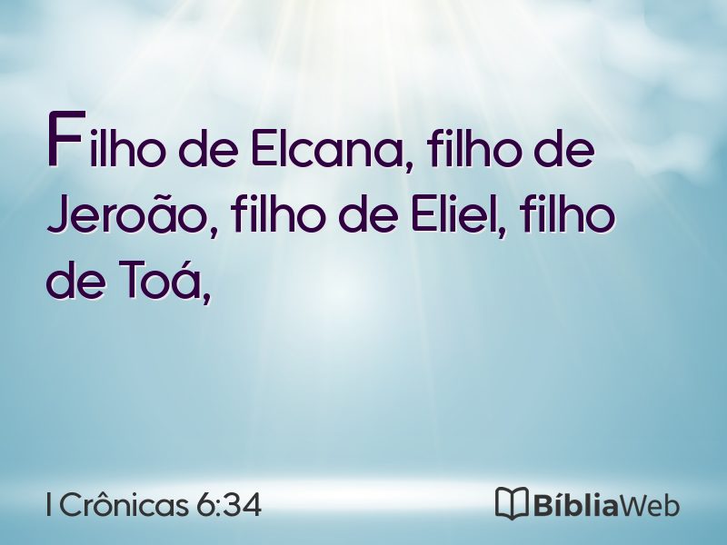 I Crônicas 6:34 em imagem para compartilhar