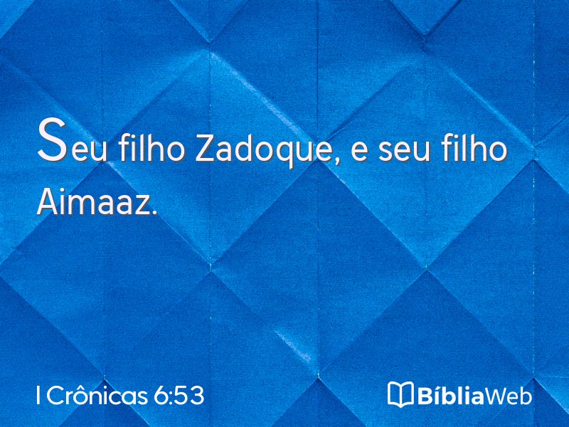 I Crônicas 6:53 em imagem para compartilhar