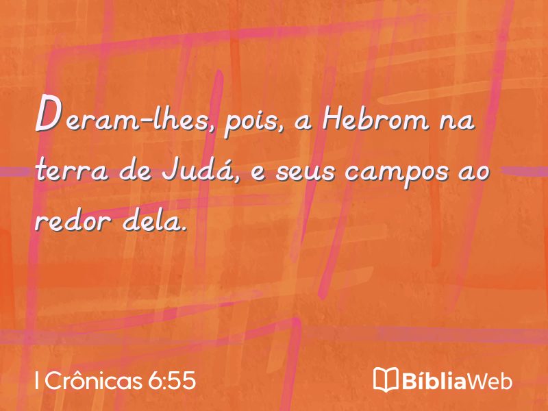 I Crônicas 6:55 em imagem para compartilhar