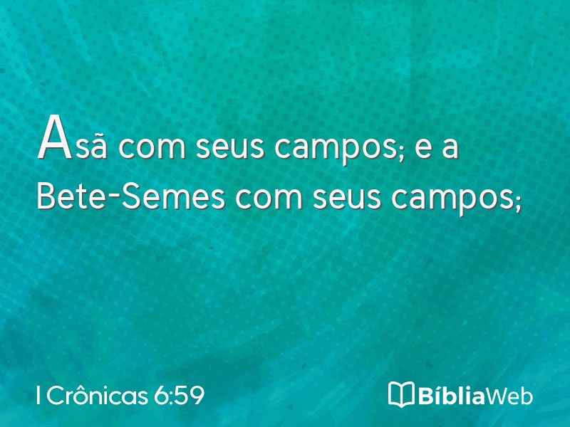 I Crônicas 6:59 em imagem para compartilhar