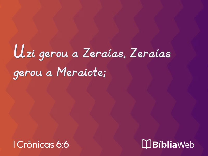 I Crônicas 6:6 em imagem para compartilhar