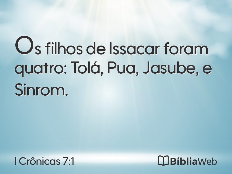 I Crônicas 7:1 em imagem para compartilhar