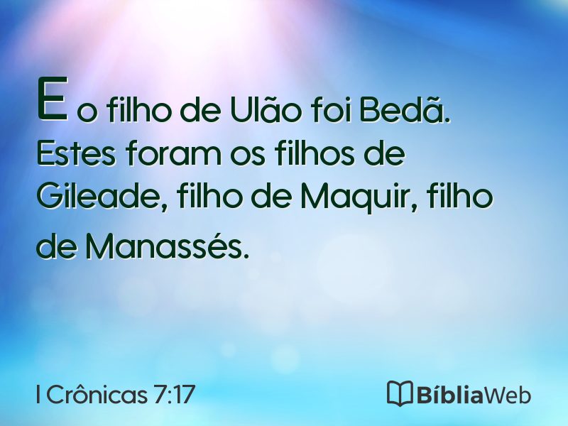 I Crônicas 7:17 em imagem para compartilhar