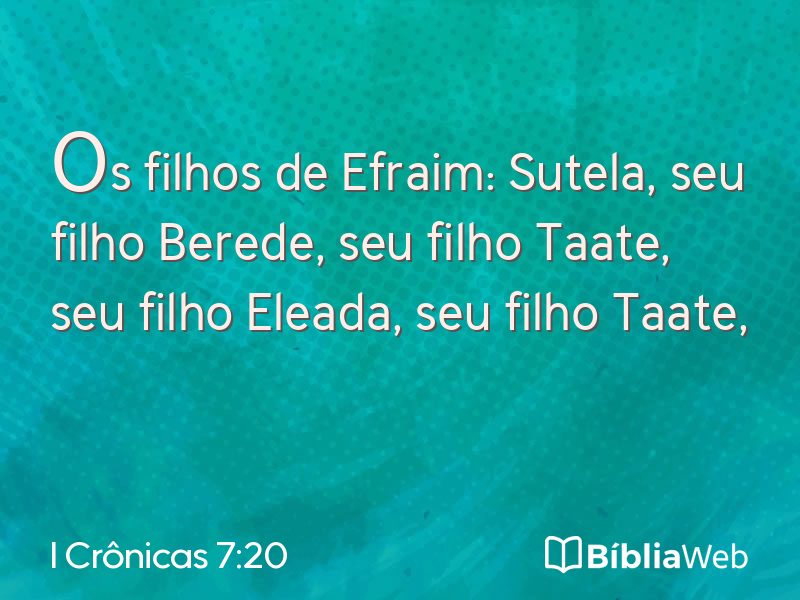 I Crônicas 7:20 em imagem para compartilhar