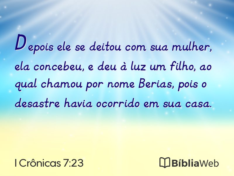 I Crônicas 7:23 em imagem para compartilhar