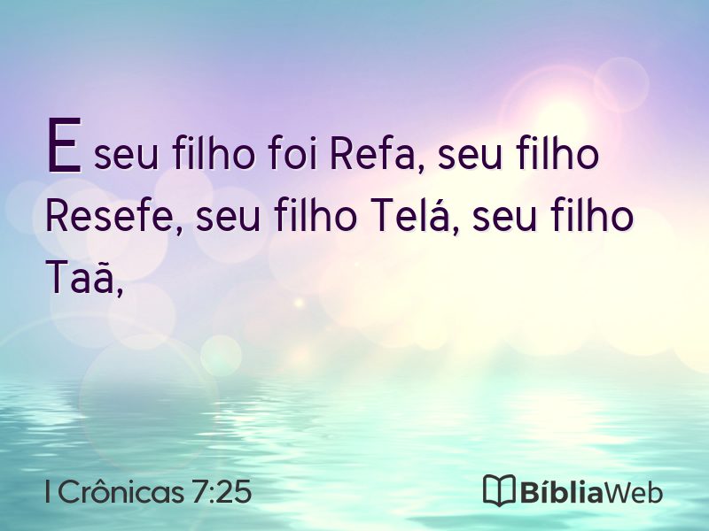 I Crônicas 7:25 em imagem para compartilhar
