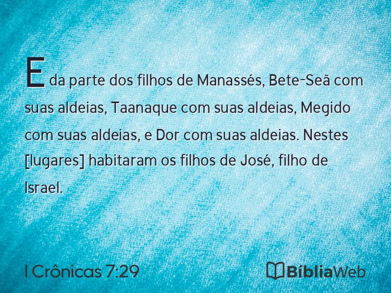 I Crônicas 7:29 em imagem para compartilhar