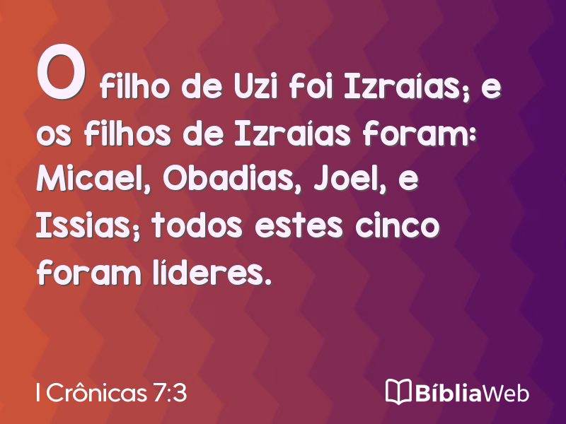 I Crônicas 7:3 em imagem para compartilhar