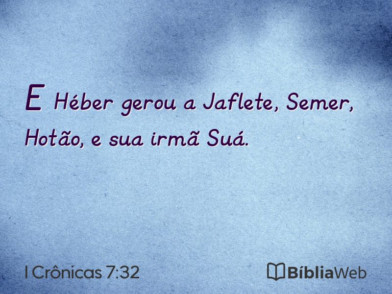 I Crônicas 7:32 em imagem para compartilhar