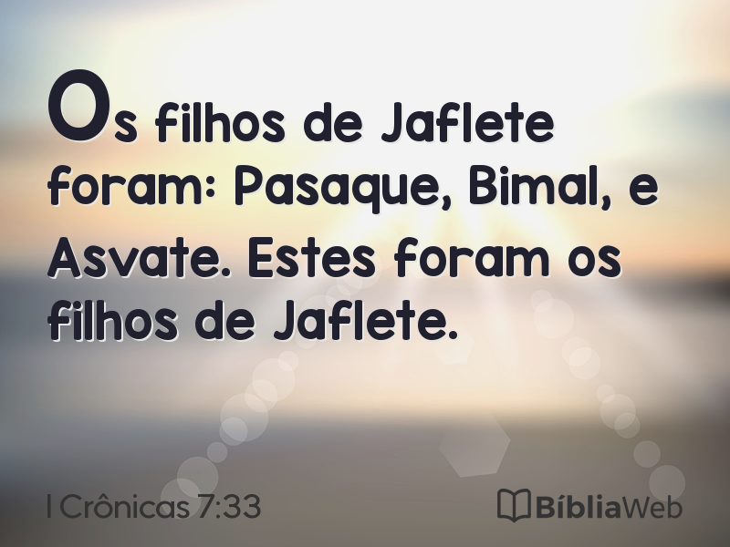 I Crônicas 7:33 em imagem para compartilhar