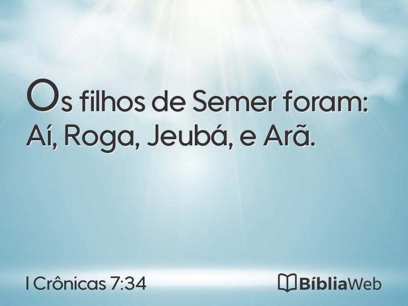 I Crônicas 7:34 em imagem para compartilhar