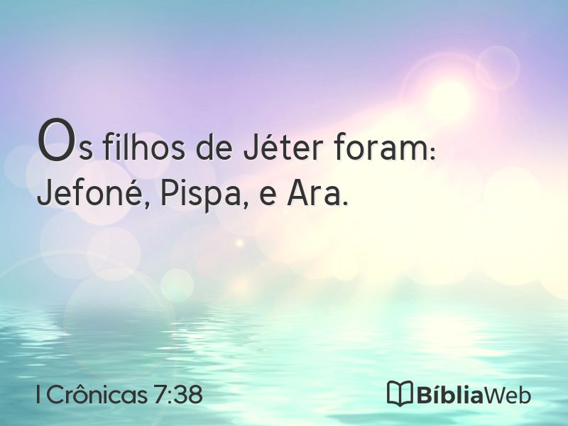 I Crônicas 7:38 em imagem para compartilhar