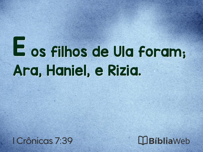 I Crônicas 7:39 em imagem para compartilhar