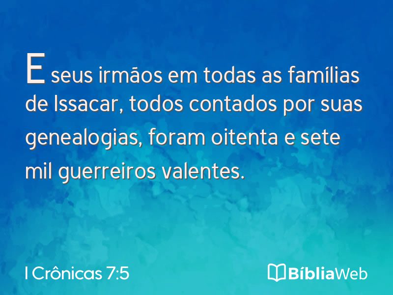 I Crônicas 7:5 em imagem para compartilhar