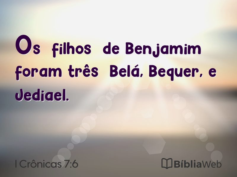 I Crônicas 7:6 em imagem para compartilhar