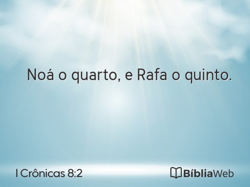 I Crônicas 8:2 em imagem para compartilhar