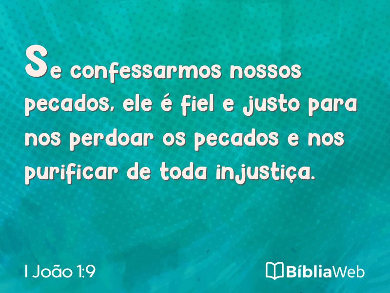 I João 1:9 em imagem para compartilhar