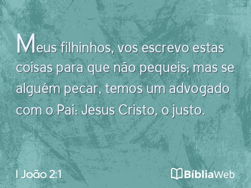 I João 2:1 em imagem para compartilhar