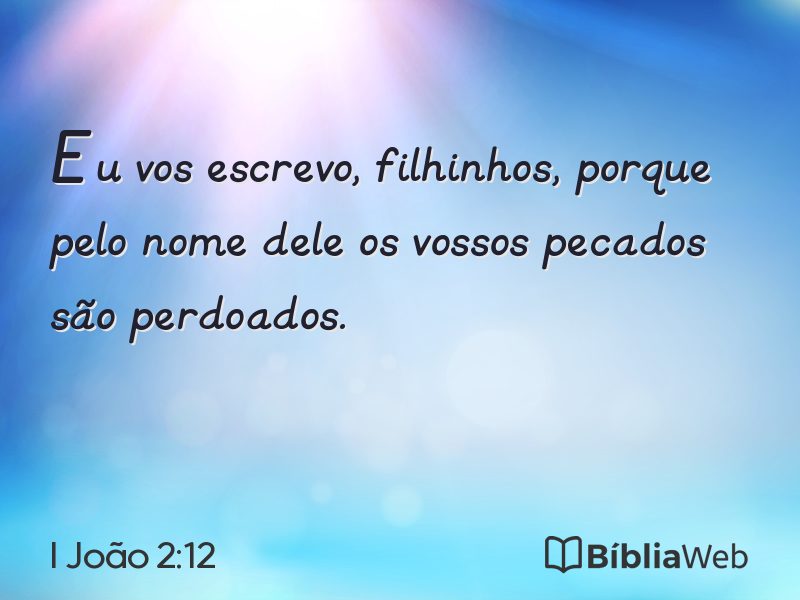 I João 2:12 em imagem para compartilhar