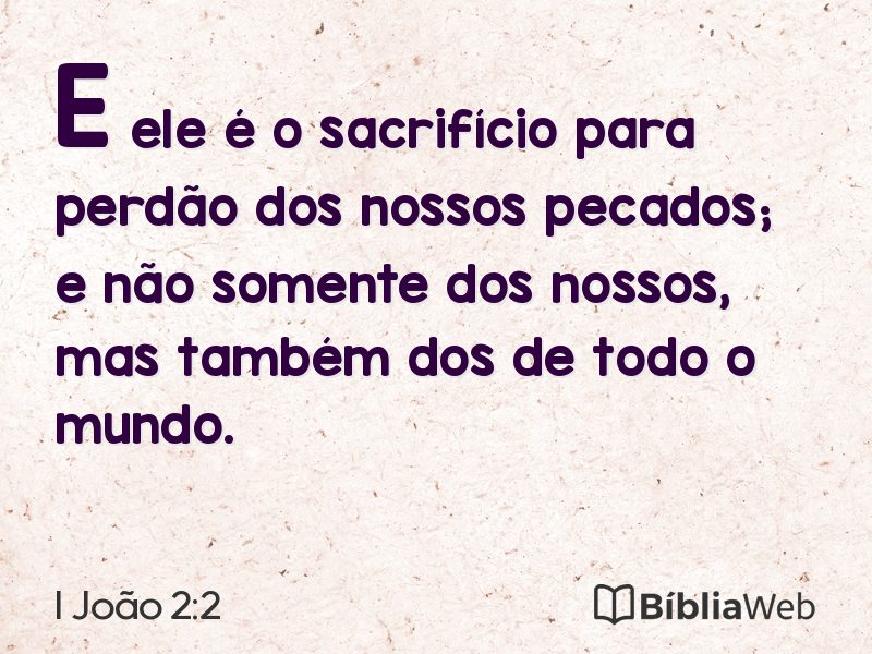I João 2:2 em imagem para compartilhar