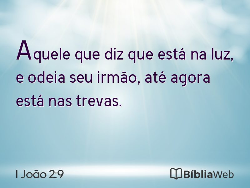 I João 2:9 em imagem para compartilhar