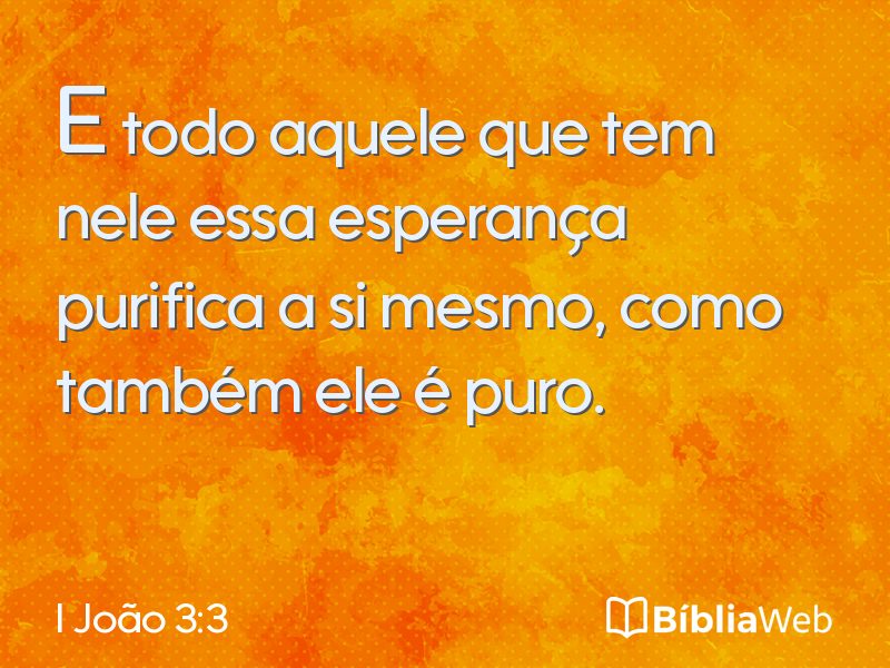 I João 3:3 em imagem para compartilhar