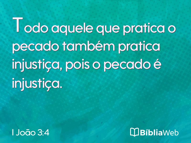 I João 3:4 em imagem para compartilhar