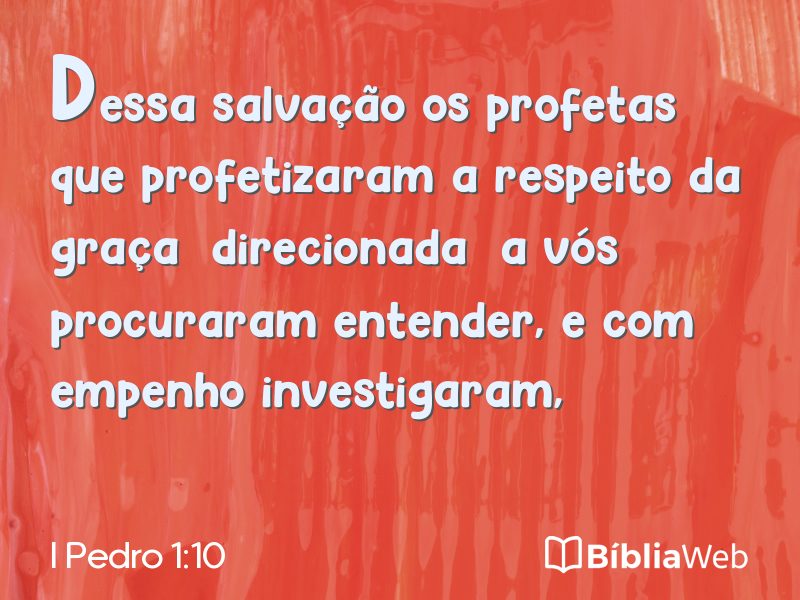 I Pedro 1:10 em imagem para compartilhar