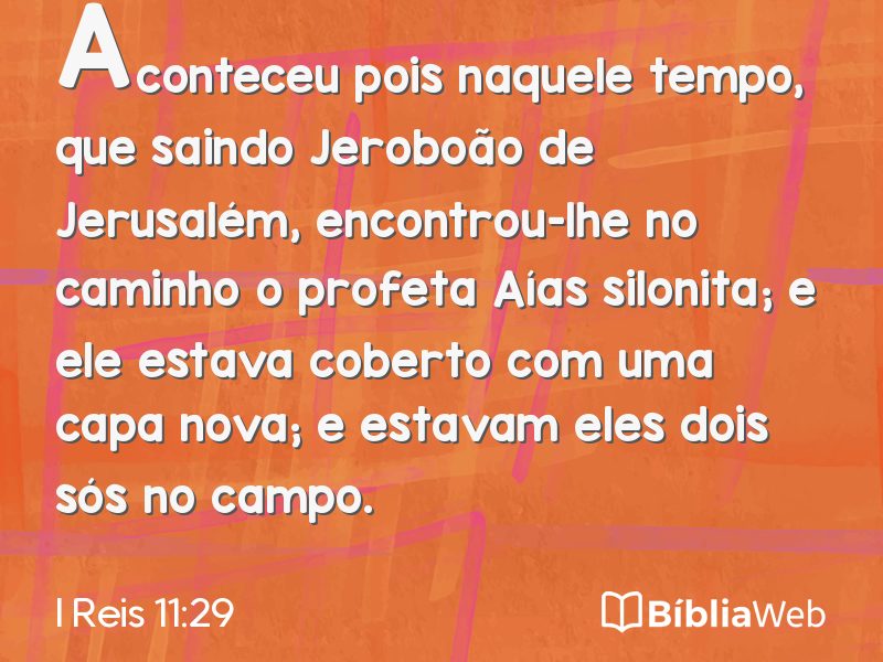 I Reis 11:29 em imagem para compartilhar