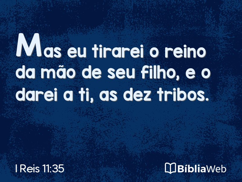 I Reis 11:35 em imagem para compartilhar