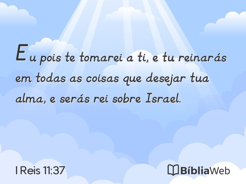I Reis 11:37 em imagem para compartilhar