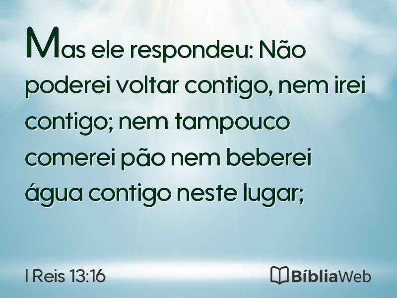 I Reis 13:16 em imagem para compartilhar