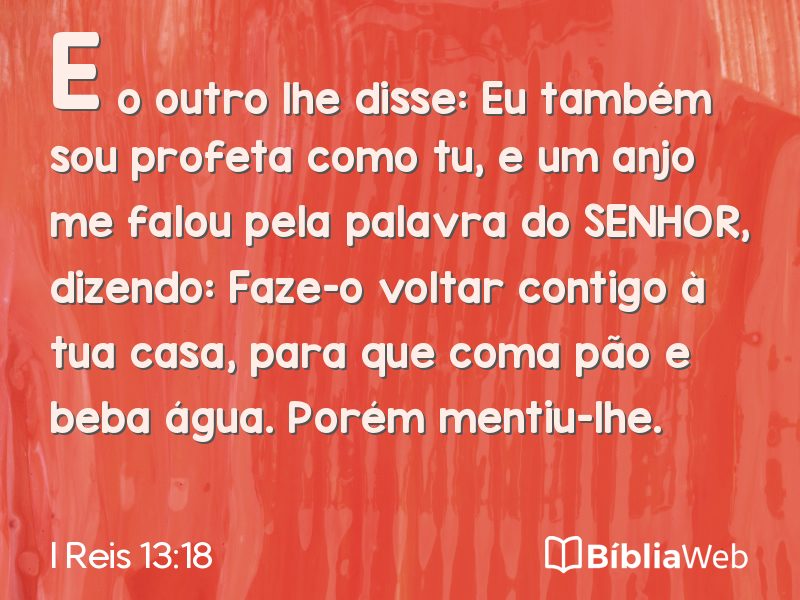 I Reis 13:18 em imagem para compartilhar