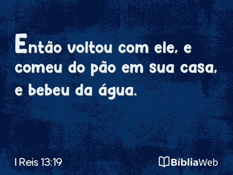 I Reis 13:19 em imagem para compartilhar