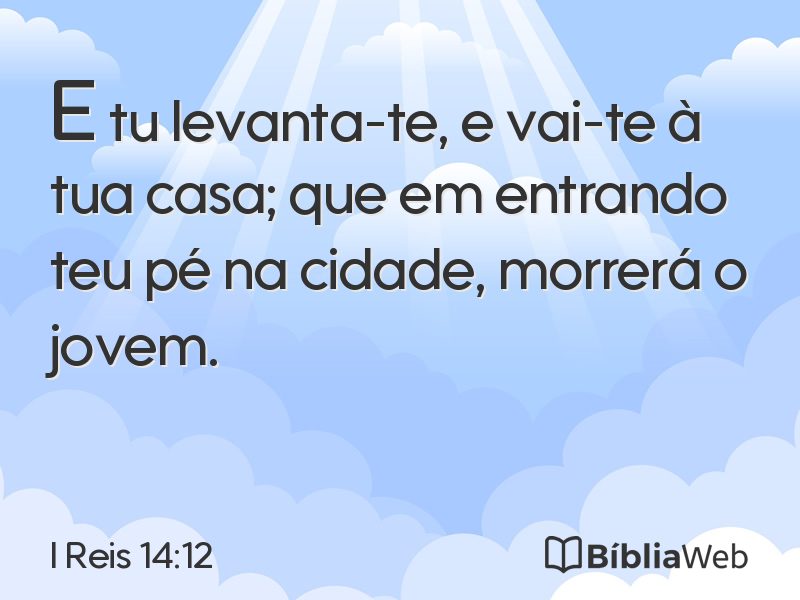 I Reis 14:12 em imagem para compartilhar
