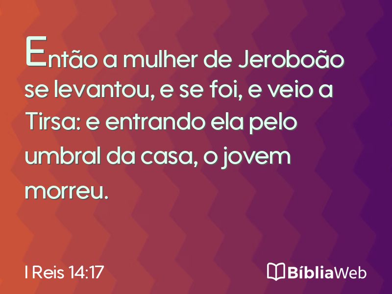 I Reis 14:17 em imagem para compartilhar