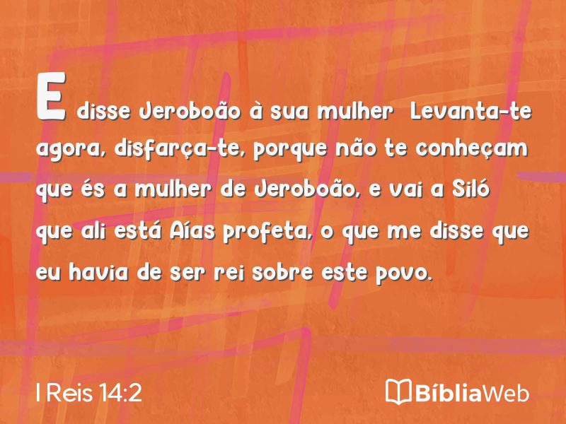I Reis 14:2 em imagem para compartilhar