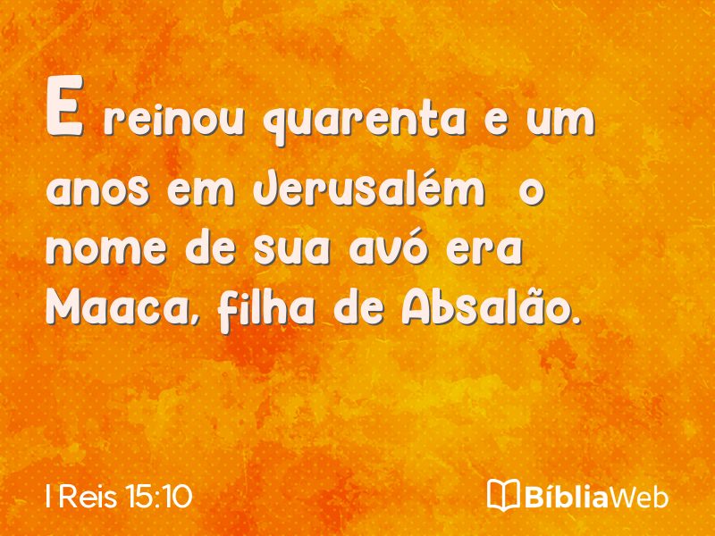 I Reis 15:10 em imagem para compartilhar