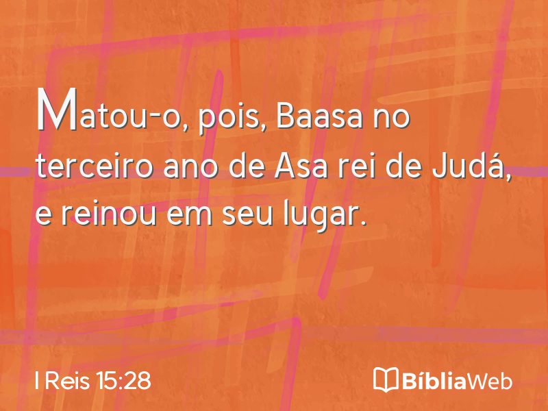 I Reis 15:28 em imagem para compartilhar