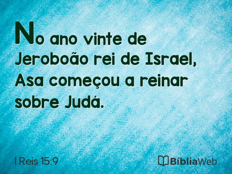 I Reis 15:9 em imagem para compartilhar