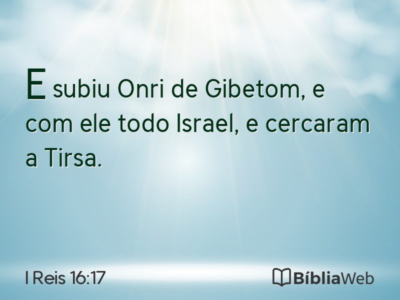 I Reis 16:17 em imagem para compartilhar