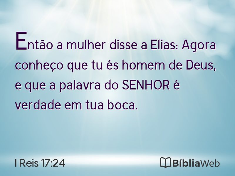 I Reis 17:24 em imagem para compartilhar